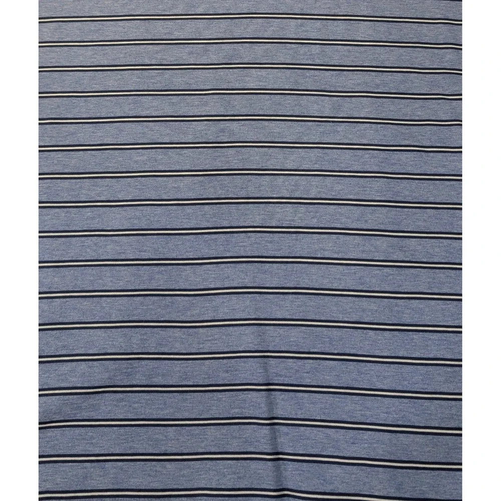 Polo Ralph Lauren‎ Custom Slim Fit Blue White Striped Polo Shirt Mens XL